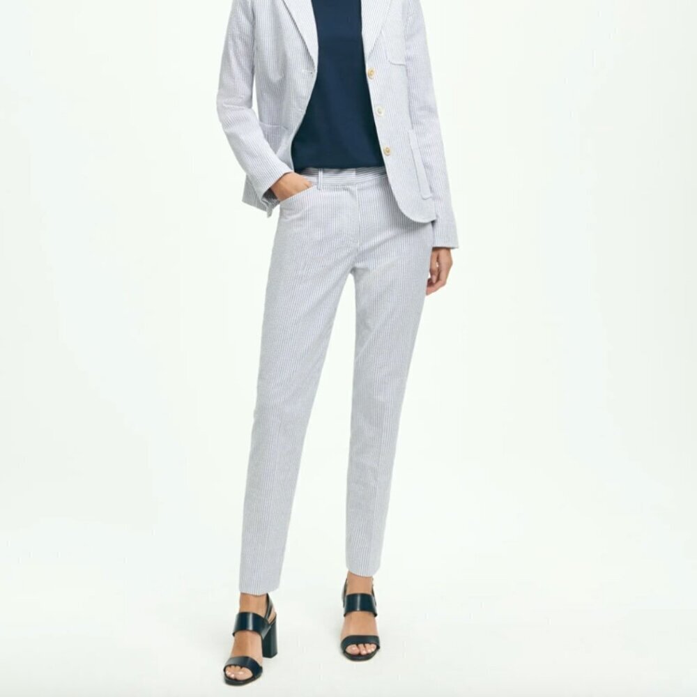 Brooks Brothers Seersucker Crop Pants